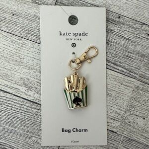 Kate Spade Gold and Green Fry Bag Charm NWT